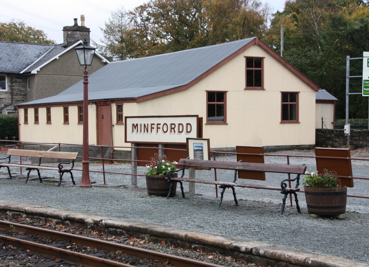 Gweithdy building at Minffordd on the Ffestiniog Railway