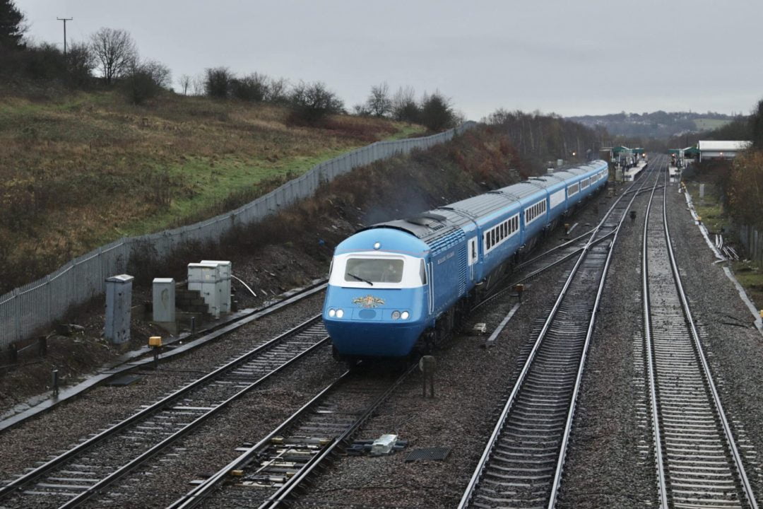 LSL Blue Pullman HST passes through Chesterfield