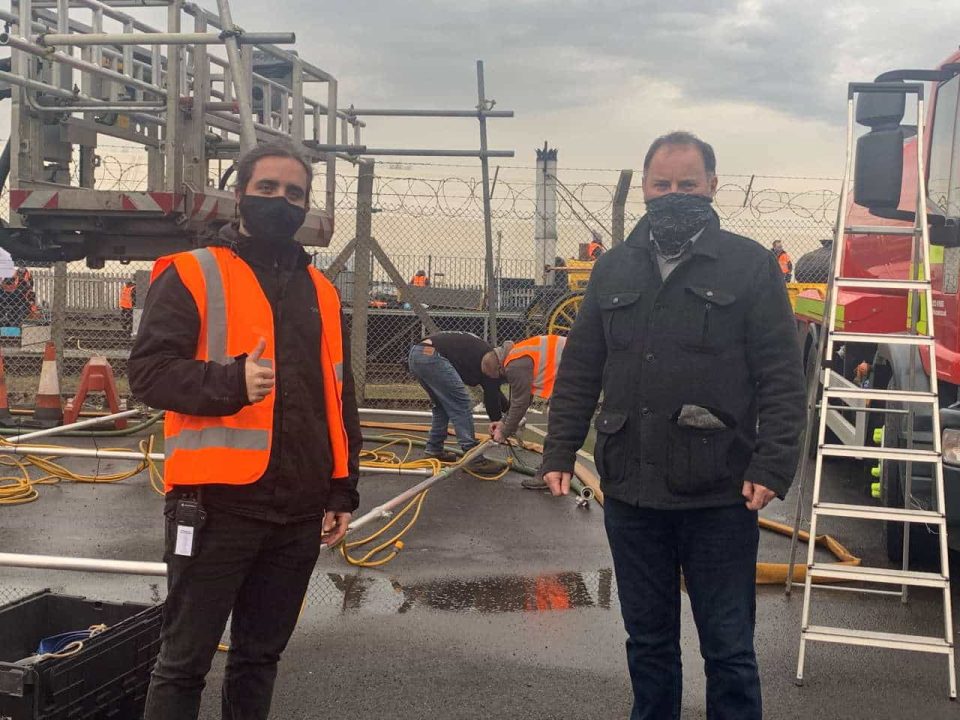 L2R James Goodwin, Lookout Point and George Drum, Network Rail