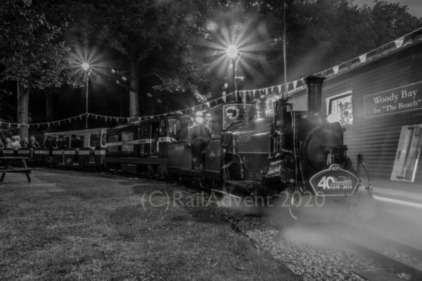 Mad Bess and Graham Alexander at Woody Bay on the Ruislip Lido Railway