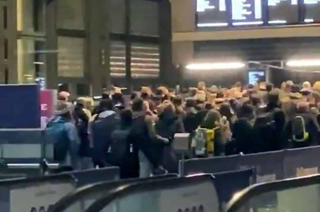 Passengers at London St Pancras