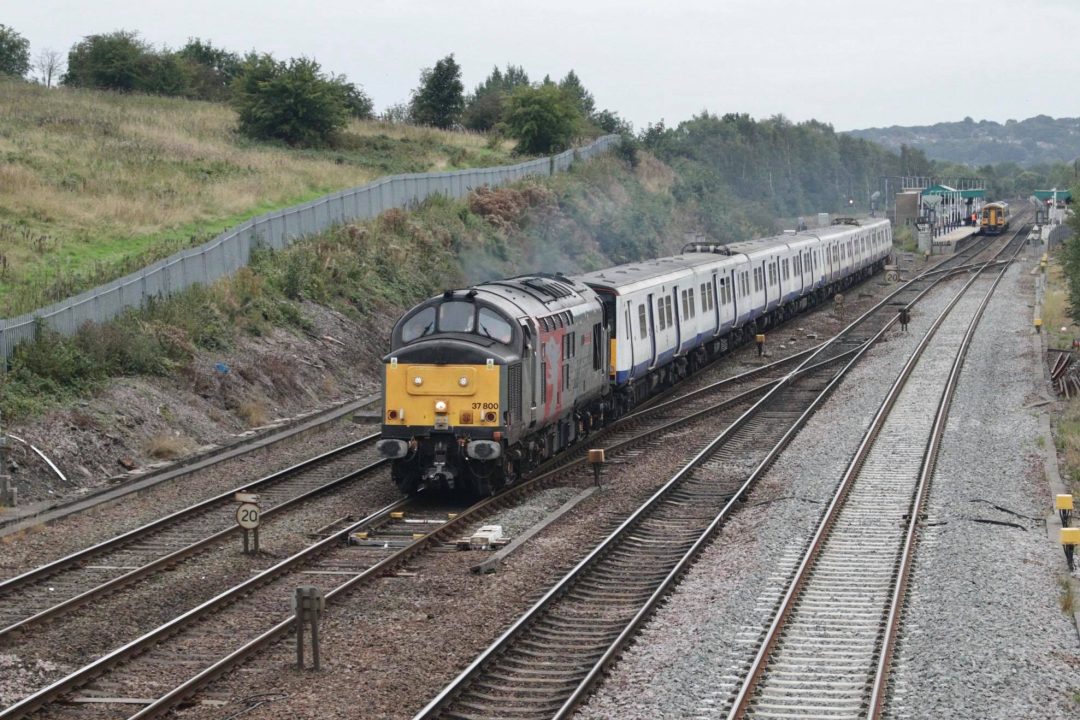 Rail Operations Group Class 37 near Chesterfield