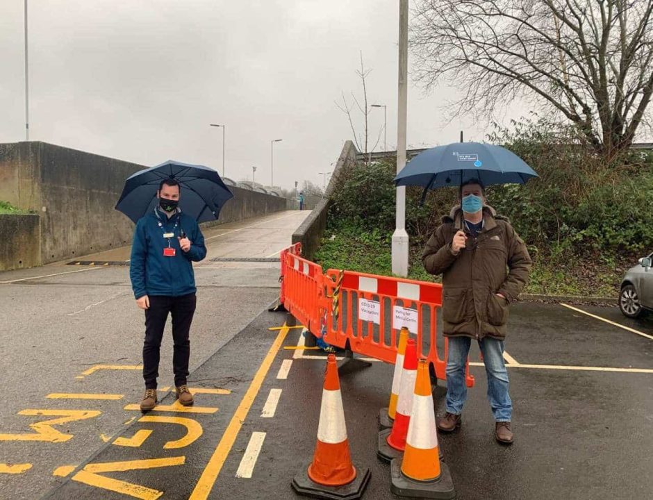 Elliott Waters Southestern Station Manager and NHS organiser Steve Davidsen