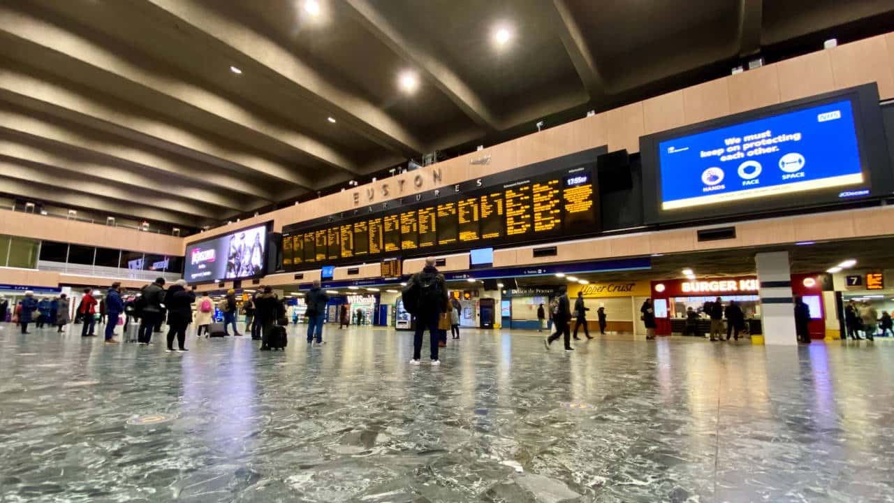 London Euston concourse