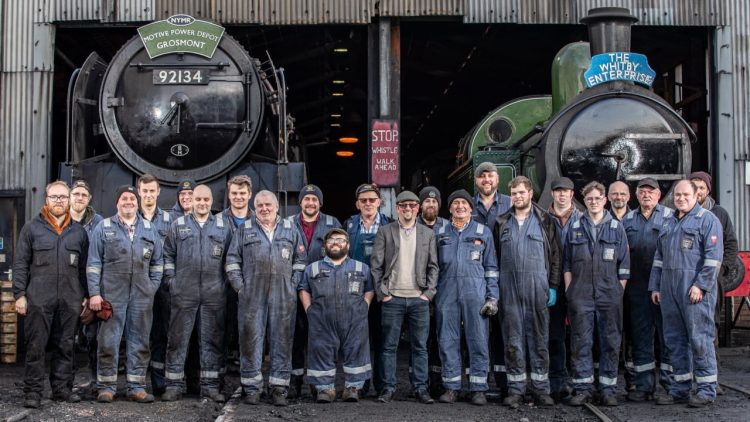 Volunteers and staff at the North Yorkshire Moors Railway