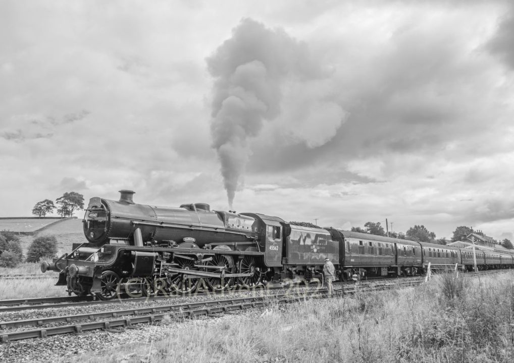 45562 Alberta at Hellifield with The Waverley