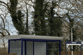 Northern’s ‘Better Way to Go’ project provides new shelter for Rufford Station, Lancashire 