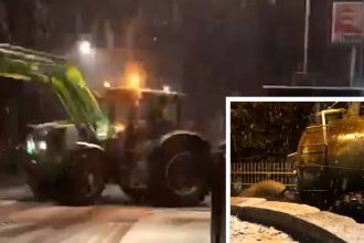 WATCH: Tractor driver caught dumping ‘thousands of litres of water’ at Hartford railway station