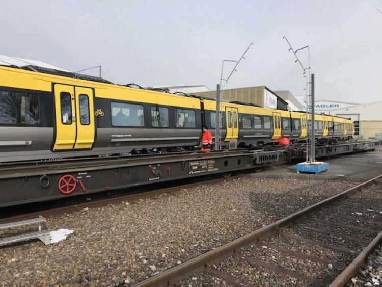 Merseyrail Class 777 preparing to leave the Stadler factory