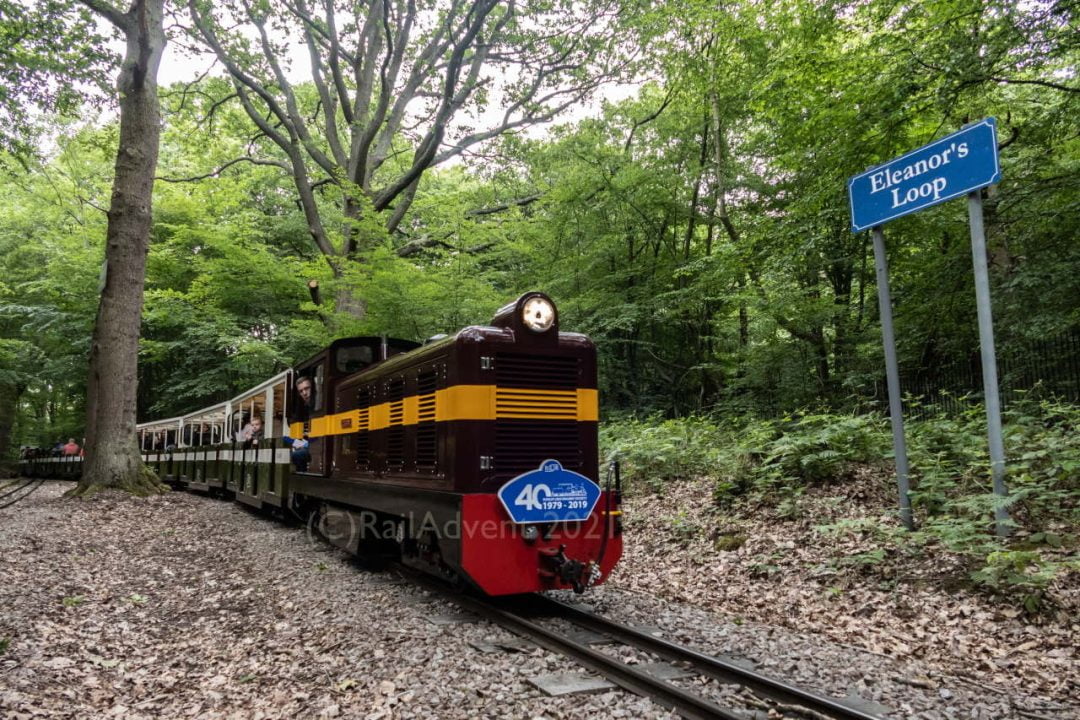 John Rennie in action on the Ruislip Lido Railway