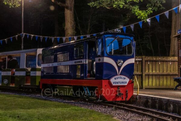 Graham Alexander on the Ruislip Lido Railway