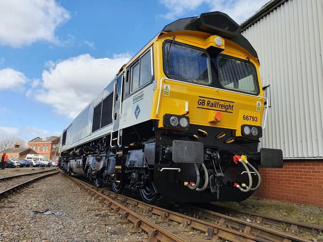 Gb Railfreight Unveil Special British Rail Livery For German Class 66 Locomotive