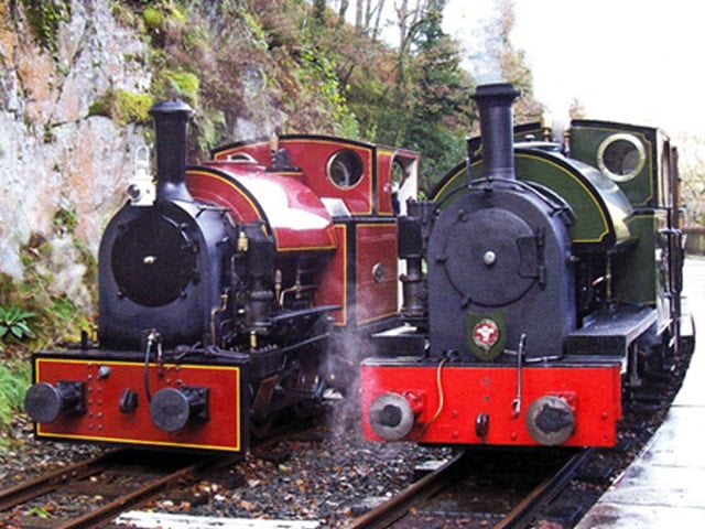 Corris No. 7 and Talyllyn No. 4 Edward Thomas at Nant Gwernol