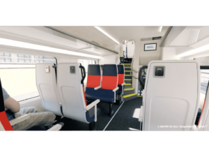 Internal View of New Cars for Metra // Credit Alstom