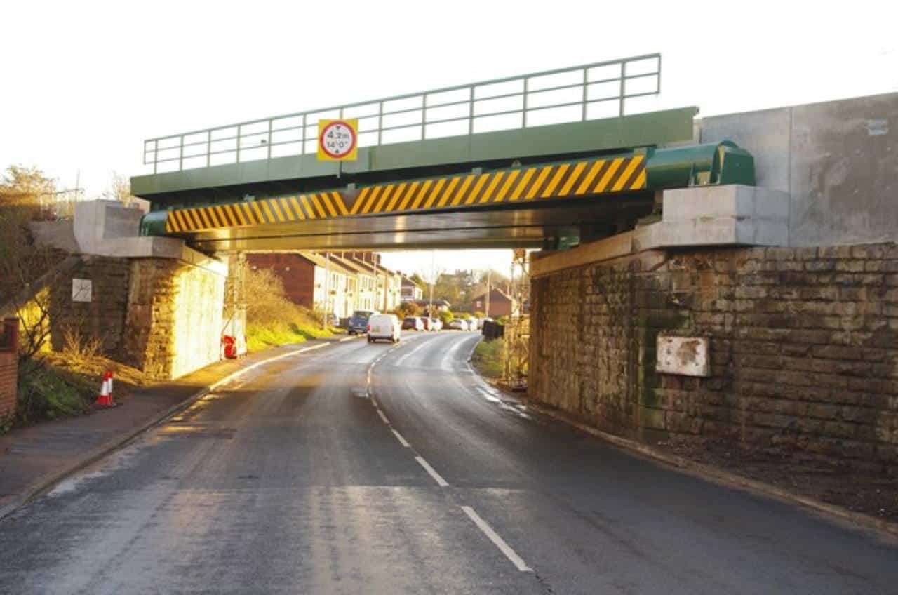 New Doncaster Road bridge completed // Credit Network Rail