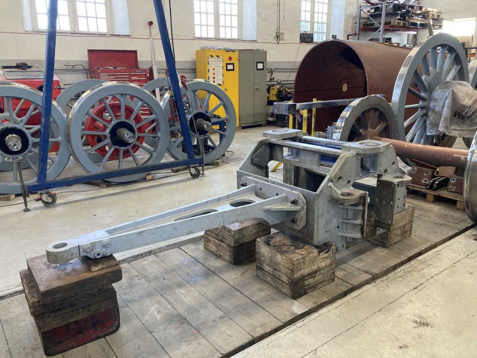 No. 2007 Prince of Wales' pony truck frame at Darlington Locomotive Works