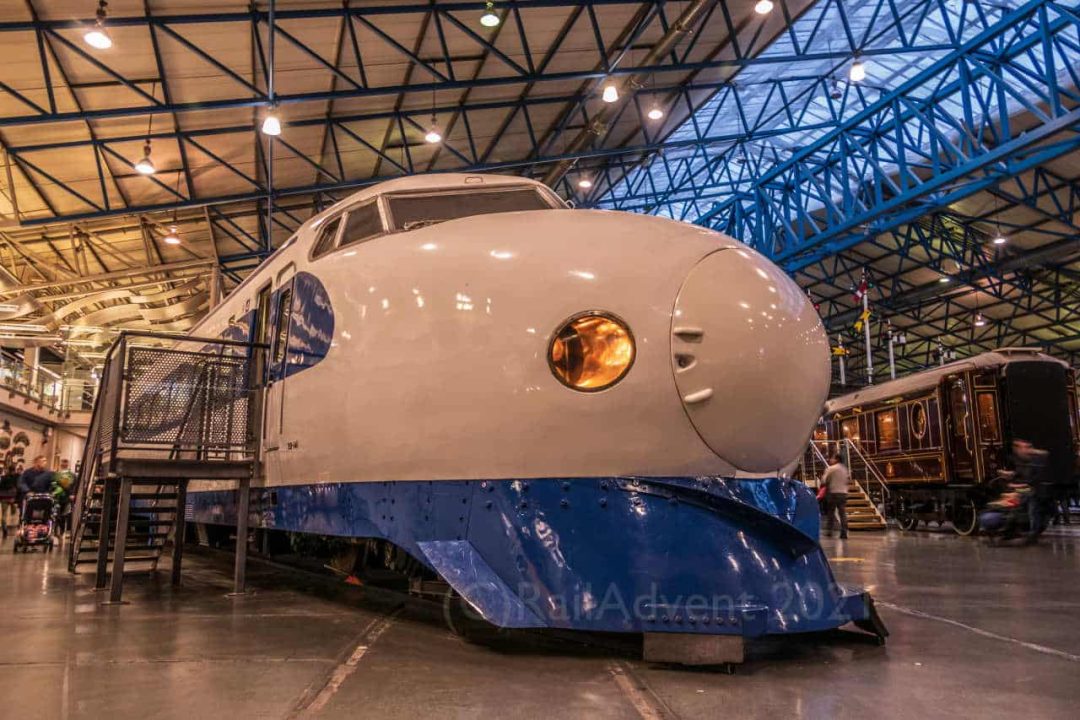 1976 Shinkansen Bullet Train at the National Railway Museum