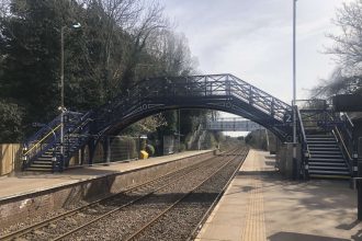 Grade II listed Cottingham railway station footbridge restored