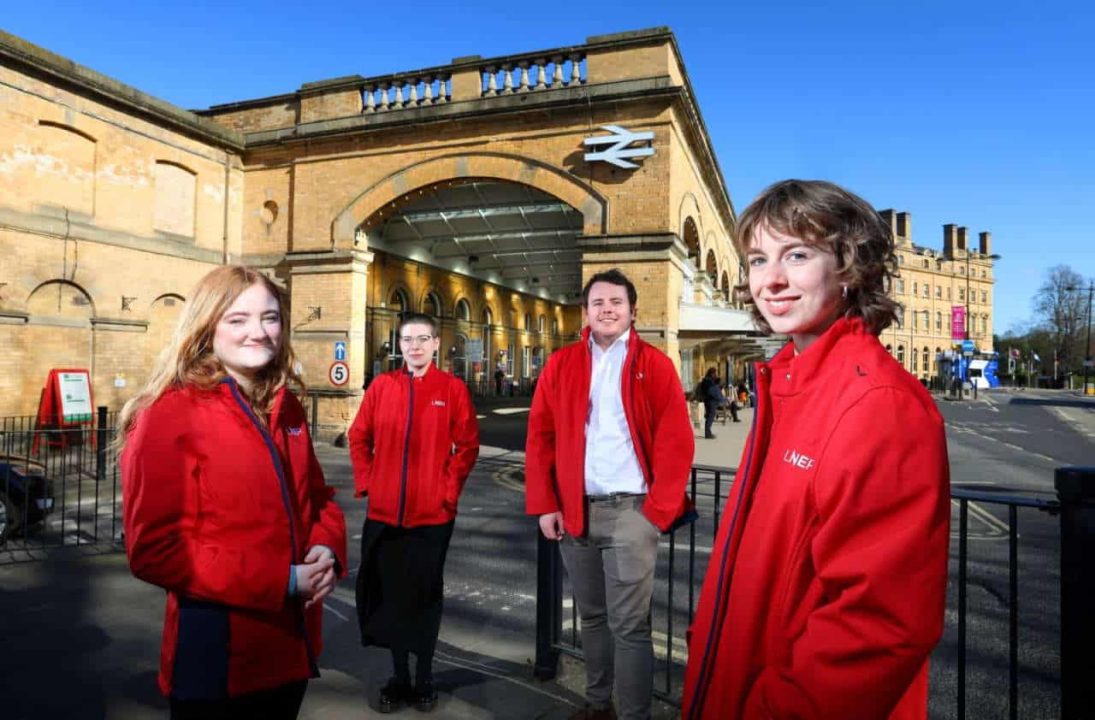 LNER kickstarts outside a station