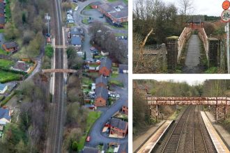 Footbridge over railway in Telford set for replacement