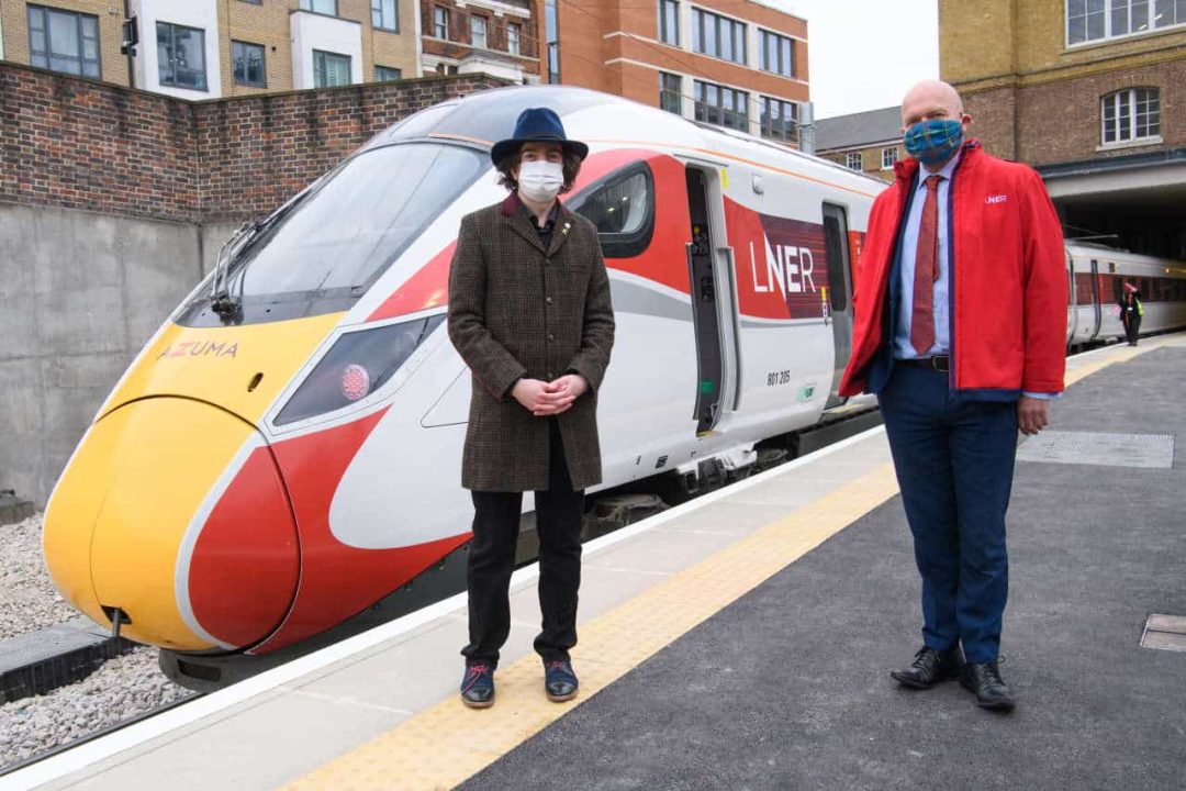 Railway historian Dr David Turner & LNER Safety & Operations Director, Warrick Dent