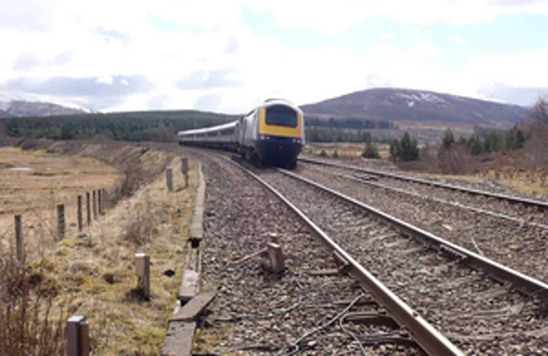 Train derailment at Dalwhinnie