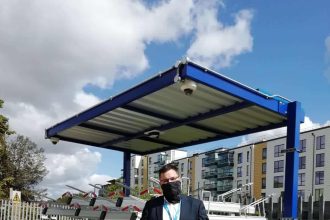 Renewable energy source for new cycle parking facility at New Southgate railway station