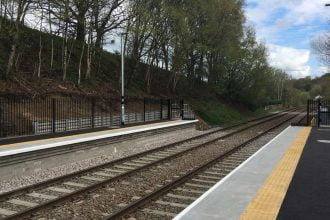 Ribble Valley line station platform extension work completed