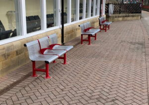 The new seating area