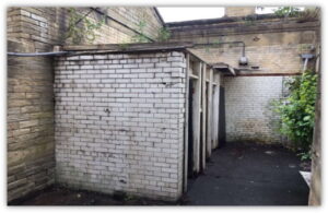 The old toilets