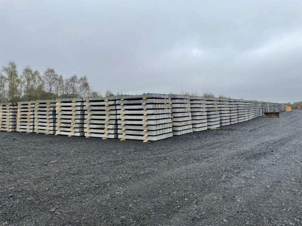 Sleepers at Thornton Yard in Fife