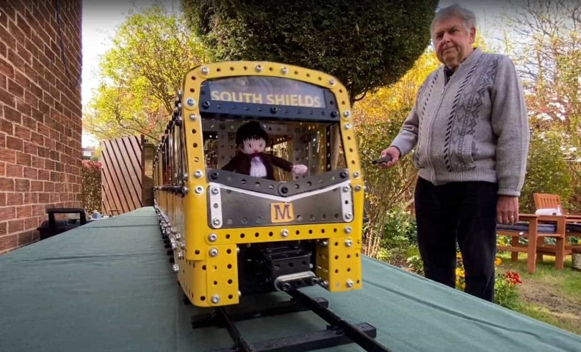 Tyne & Wear Metro Meccano train