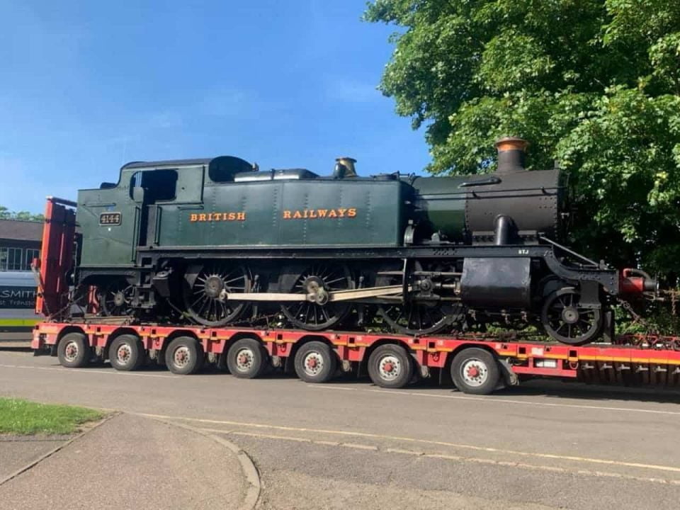 4144 arriving at the Nene Valley Railway