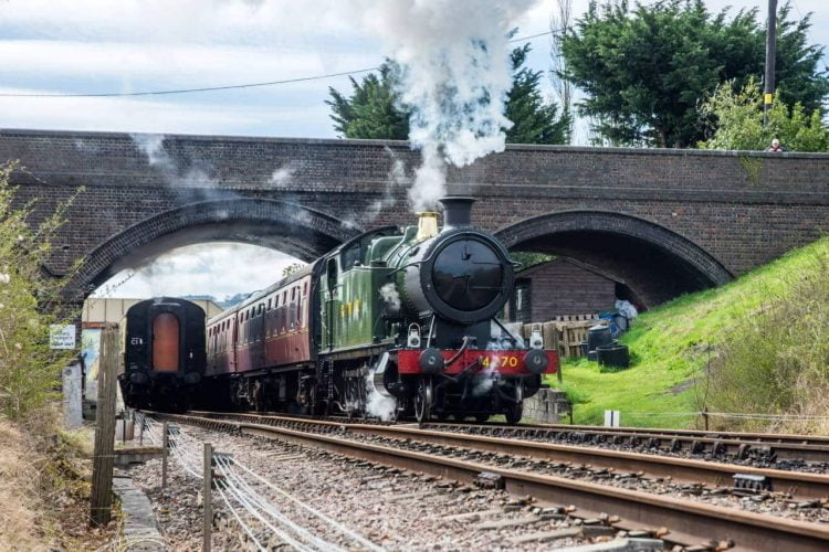 4270 starts from Toddington with the first train to Broadway in 2021 on 13 April