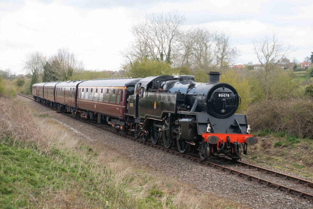 80078 on the Mid Norfolk Railway