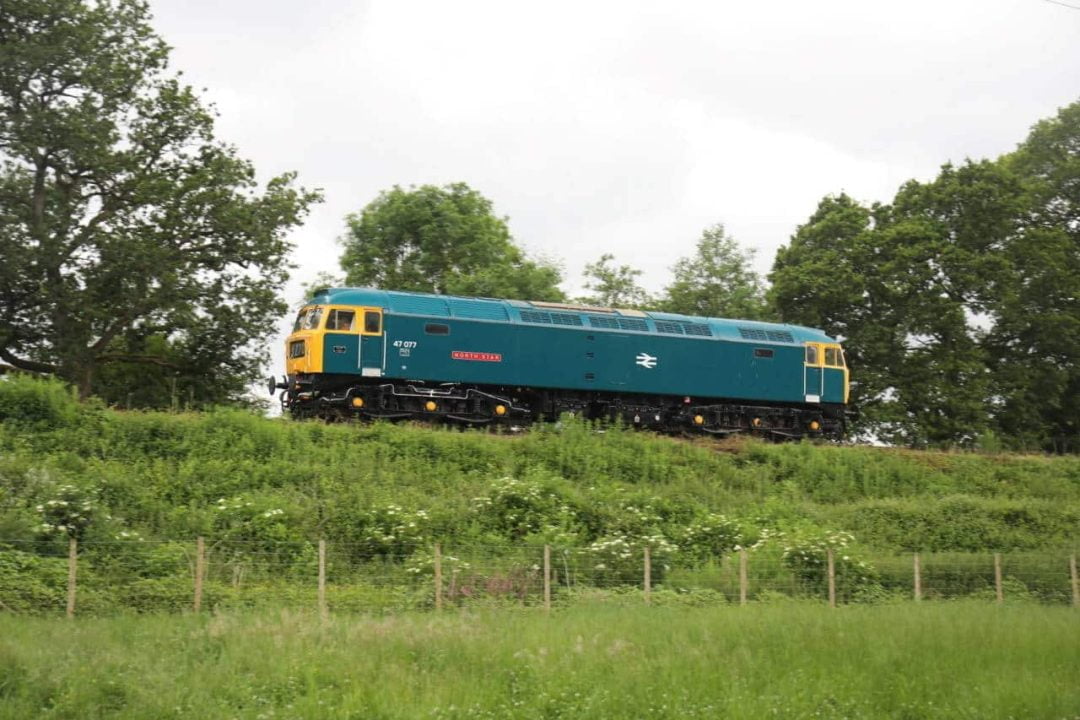 47077 North Star approaching Bishops Lydeard