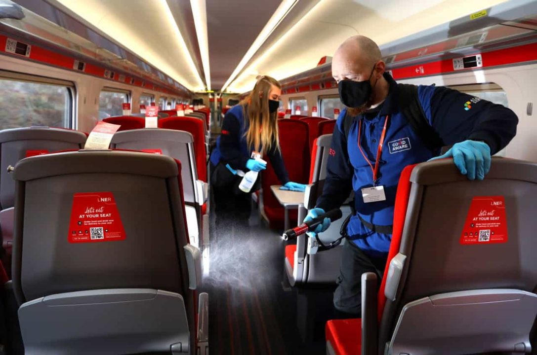 Cleaning LNER trains