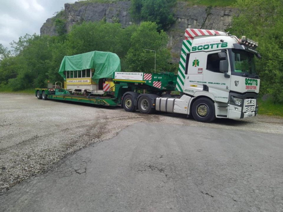 No.21 Leaving Crich // Credit Crich Tramway Museum