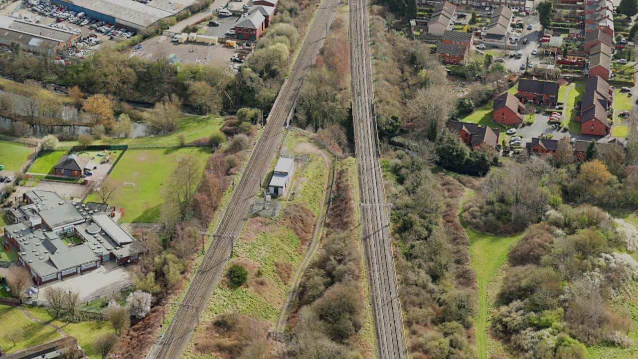 Stechford Railway Viaducts Overhead View