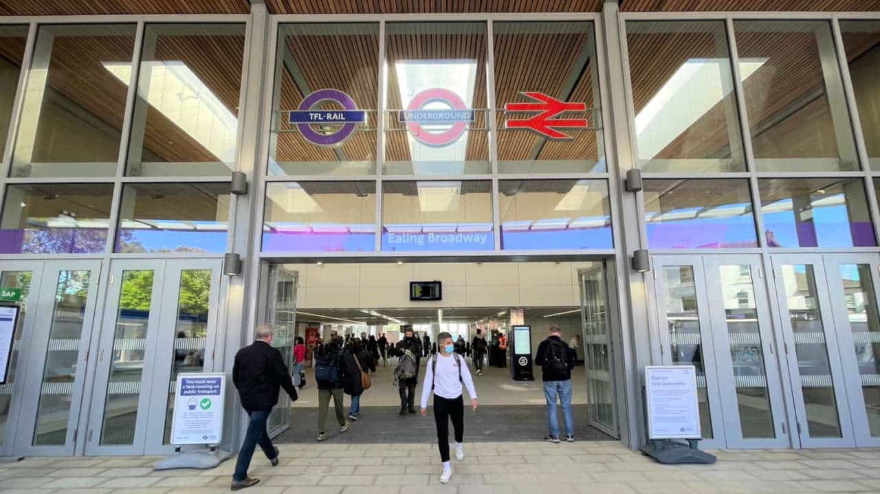 TfL Image - Ealing Broadway Station Entrance with passengers_web