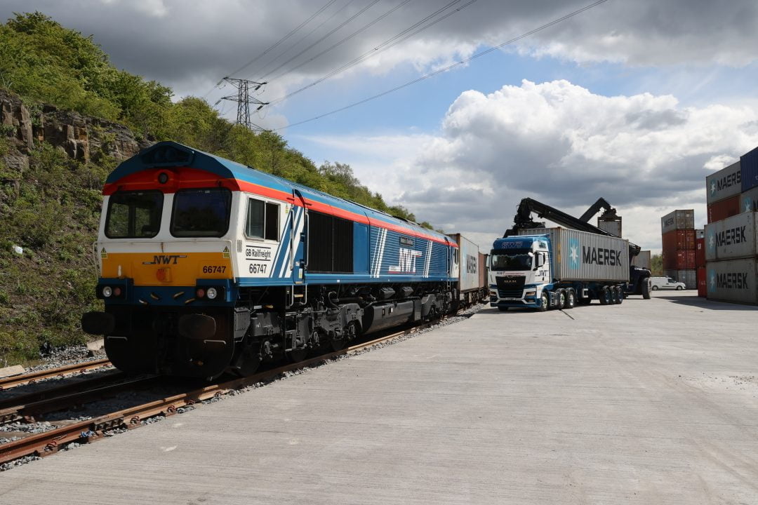 A new cargo terminal under development at Tinsley, near Sheffield