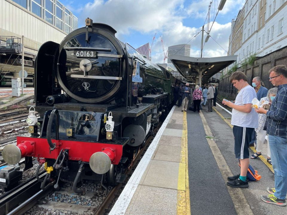 Torando hauling The Northern Belle train