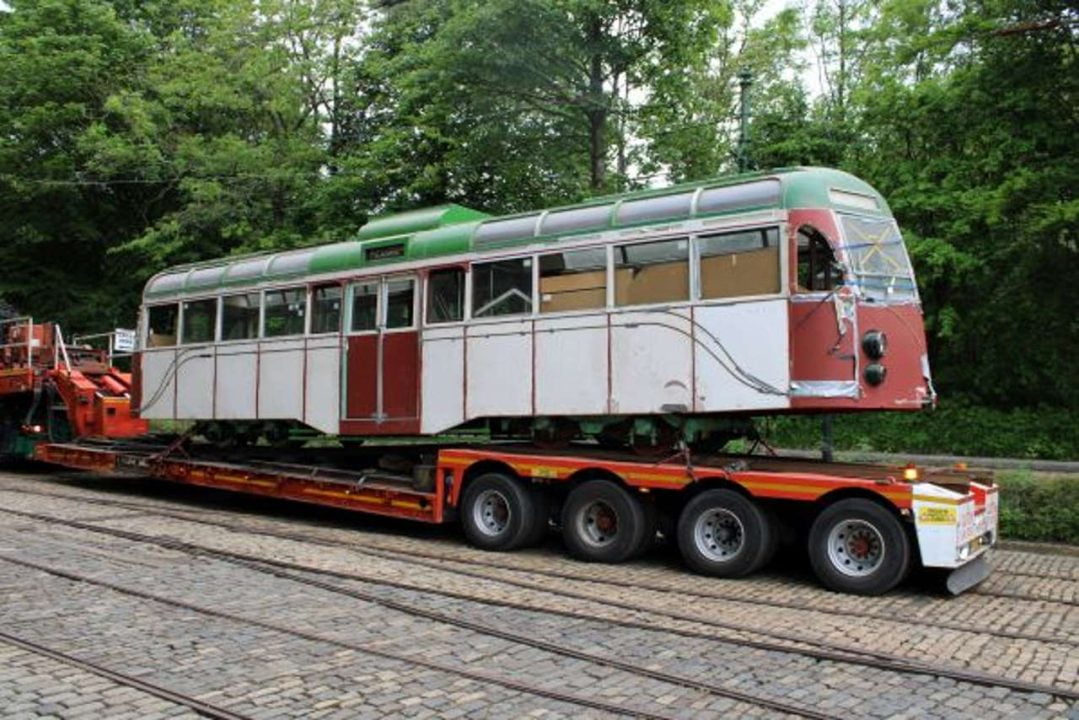 Blackpool 298 arriving at Crich