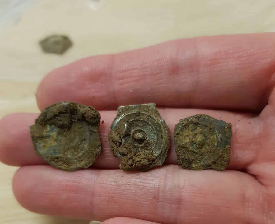 Hillingdon Hoard Potins in hand