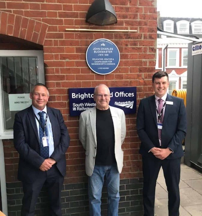 John Charles Buckmaster blue plaque