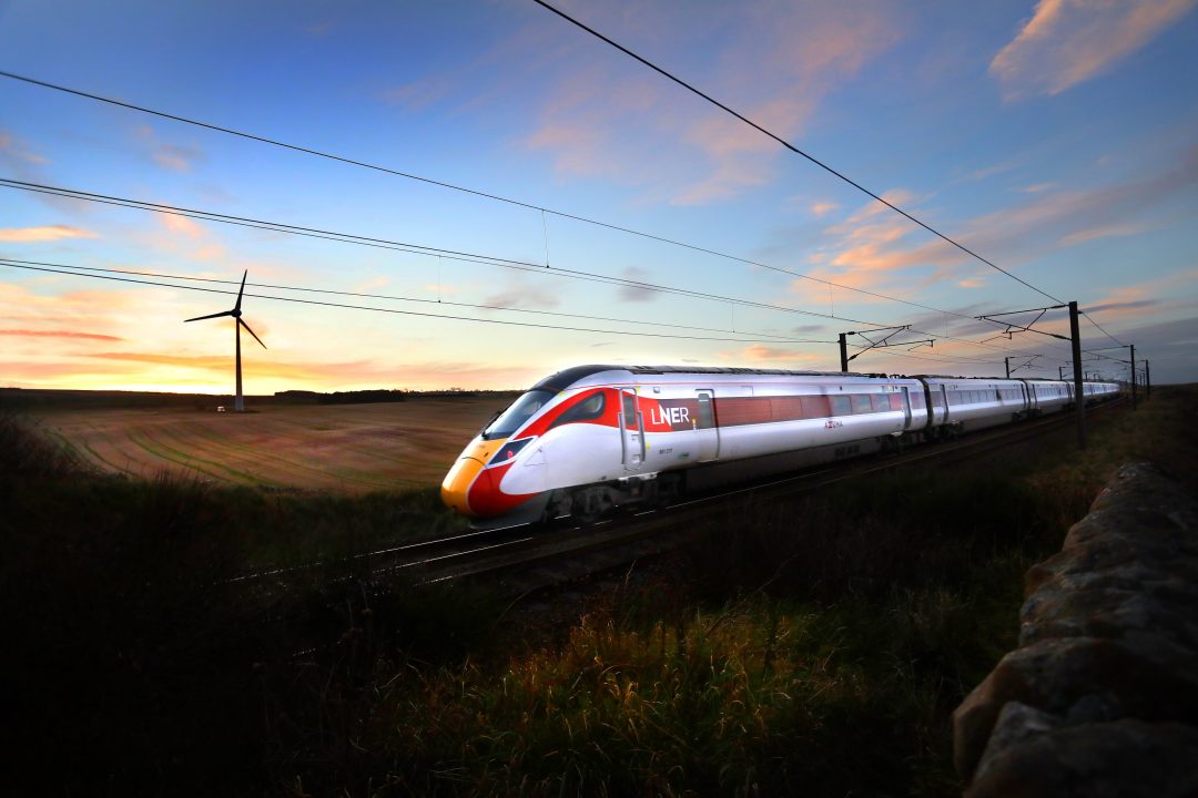 LNER Azuma on the East Coast Mainline