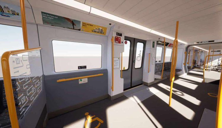 Tyne & Wear Metro unveils final interior design of new trains