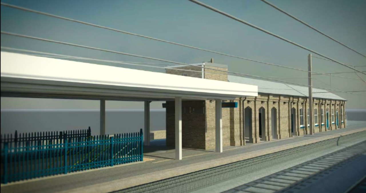 3D impression, Finsbury Park railway station