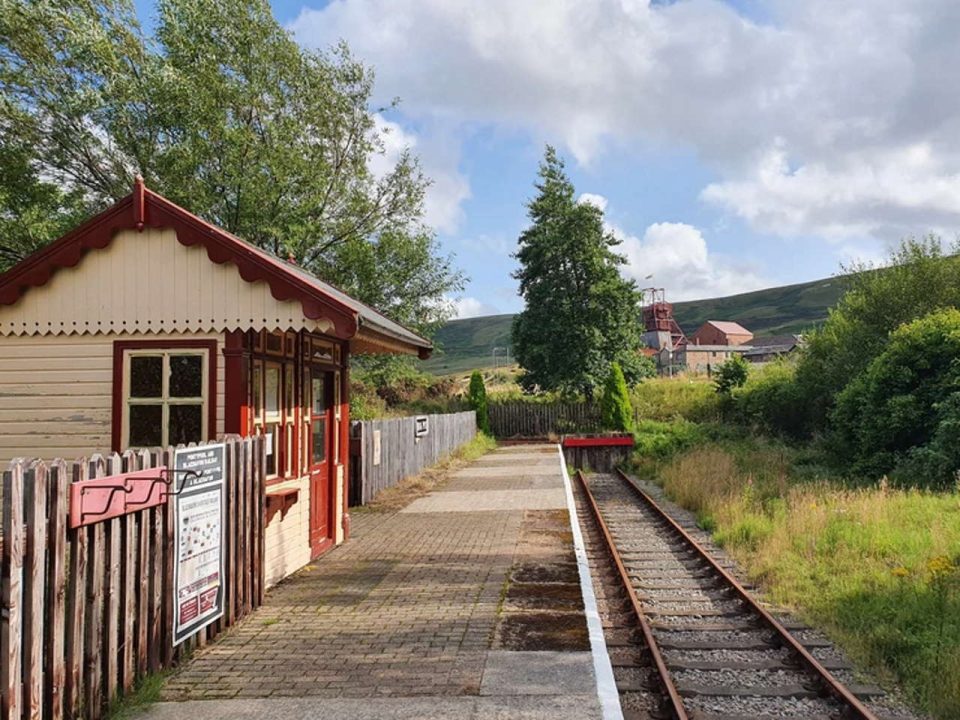 Big Pit Halt Station at Blaenavon heritage Railway