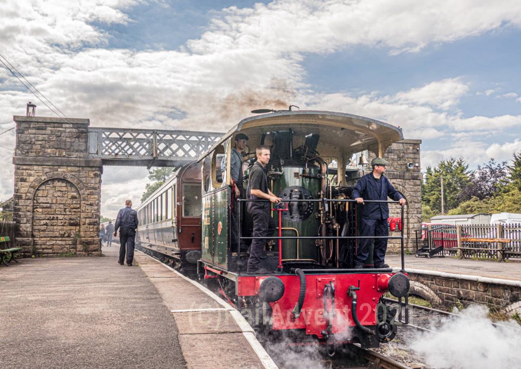 Cockerill Lucie departs Embsay - Embsay and Bolton Abbey Railway